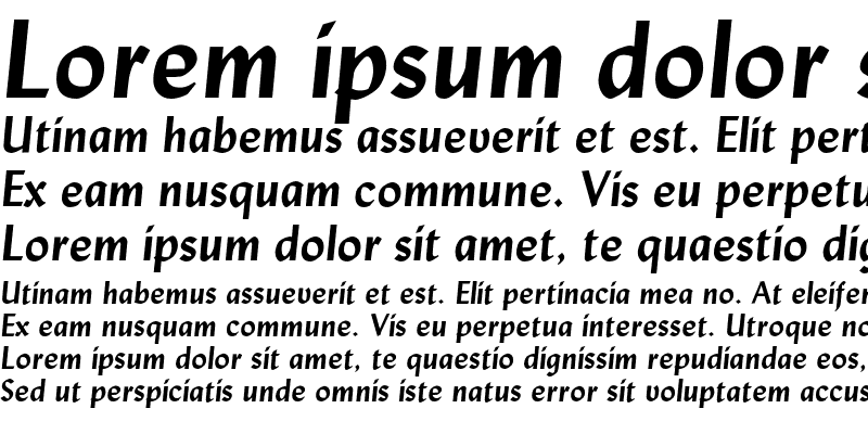 Sample of Lisbon CG Bold Italic