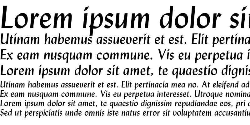 Sample of Lisbon CG Italic