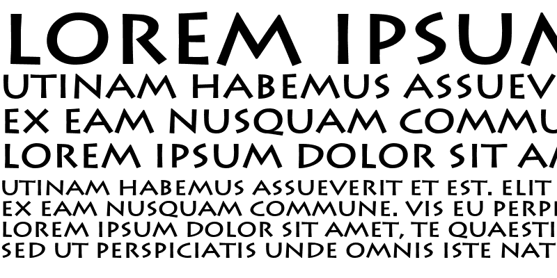Sample of ListeWide Bold