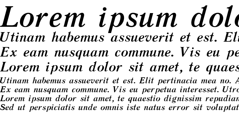 Sample of Liter Bold Italic