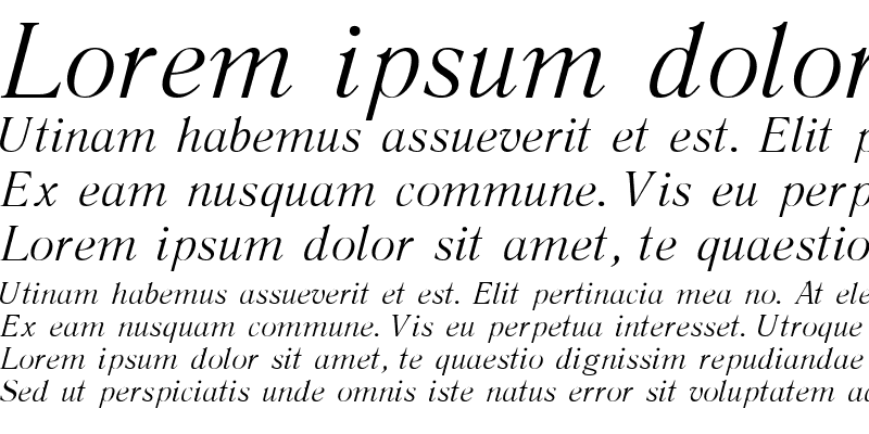 Sample of Liter Italic