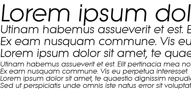 Sample of Litera-Serial DB RegularItalic