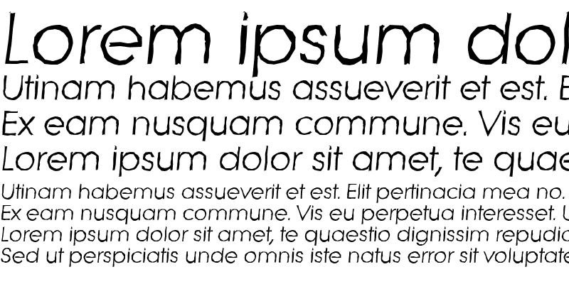 Sample of LiteraAntique Italic