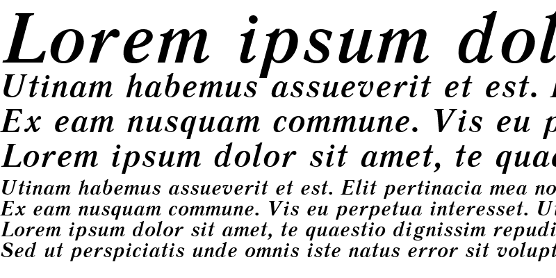 Sample of Literaturnaya Bold Italic