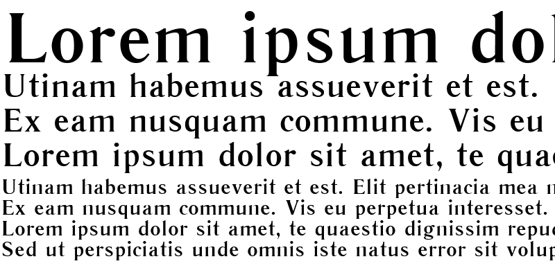 Sample of Literaturnaya Bold