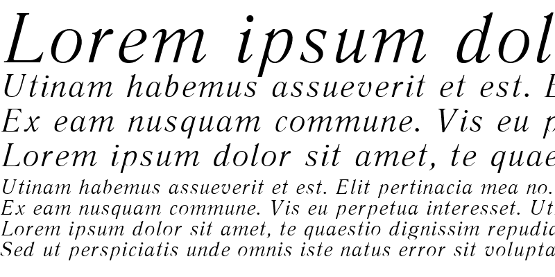 Sample of Literaturnaya Italic