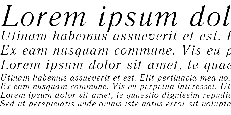 Sample of LiteraturnayaC Italic