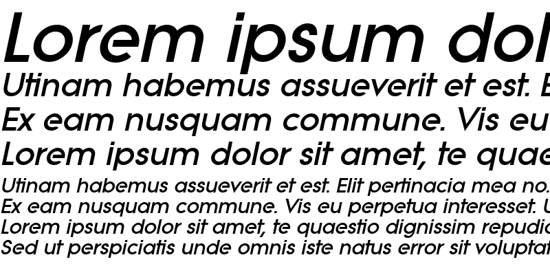 Sample of LitheExtrabold Italic
