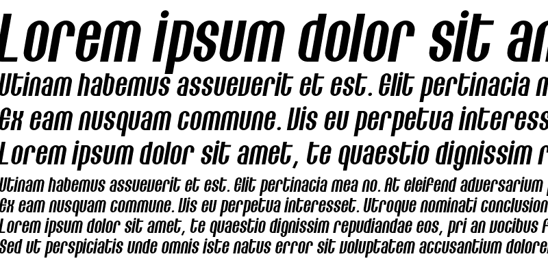 Sample of Lithia Bold Italic