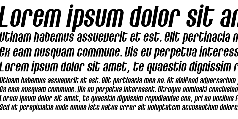 Sample of Lithia Italic