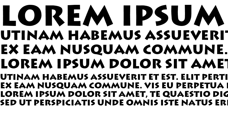 Sample of Lithograph Bold