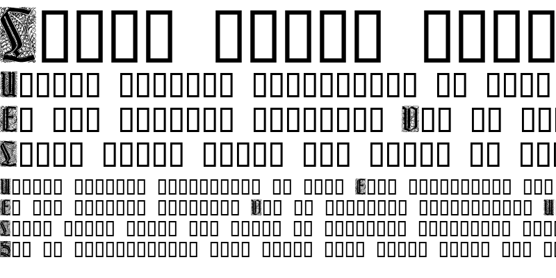 Sample of Liturgisch Zierbuchstaben