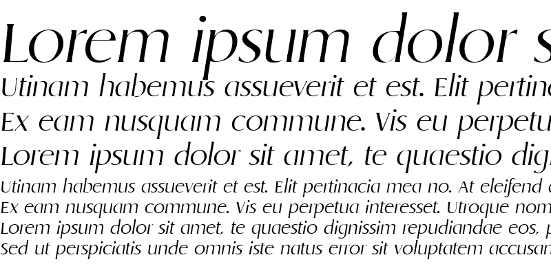 Sample of Llewelyn Light SF Italic