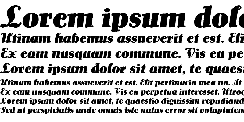 Sample of Lo-Type BQ Medium Italic