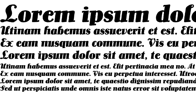 Sample of Lo-Type Medium Italic