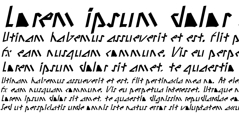 Sample of LoblowSSK Italic