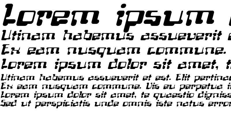 Sample of Localizer Serif Italic
