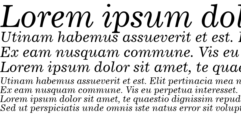 Sample of Lockup SSi Italic