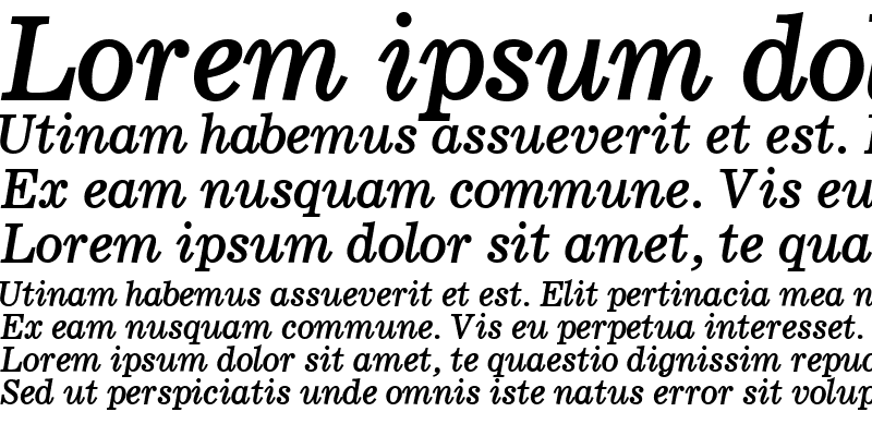 Sample of LockupSSK Bold Italic