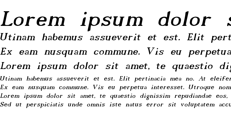 Sample of Log-russ-Italic Regular