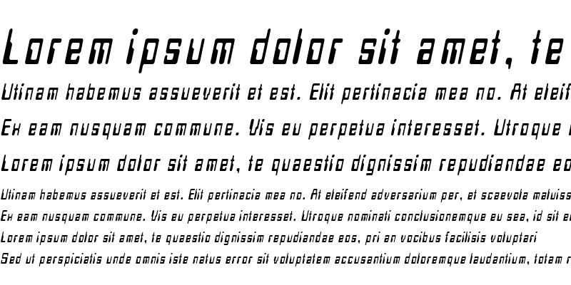 Sample of LoganCondensed Italic