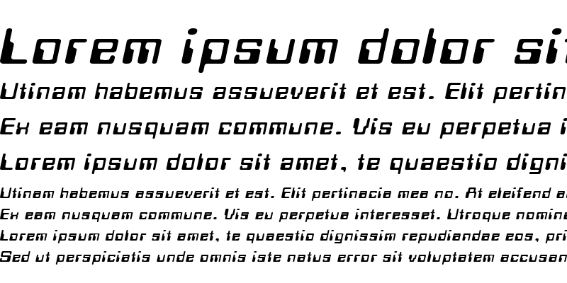 Sample of LoganExtended Italic