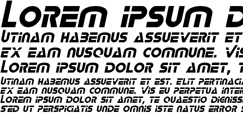 Sample of Logash Italic