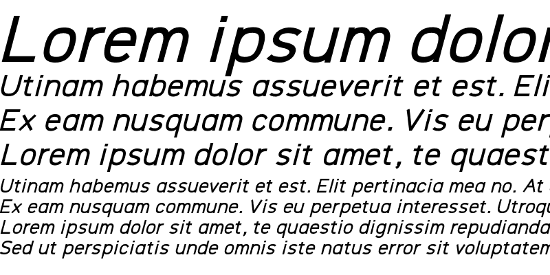 Sample of Logico Sans Bold Italic