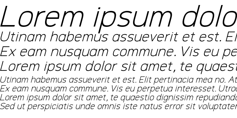 Sample of Logico Sans Light Italic