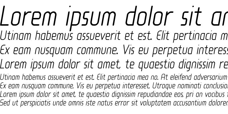 Sample of Loja Light Italic