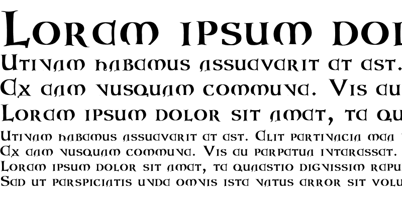 Sample of Lombardic-Normal Bold Bold