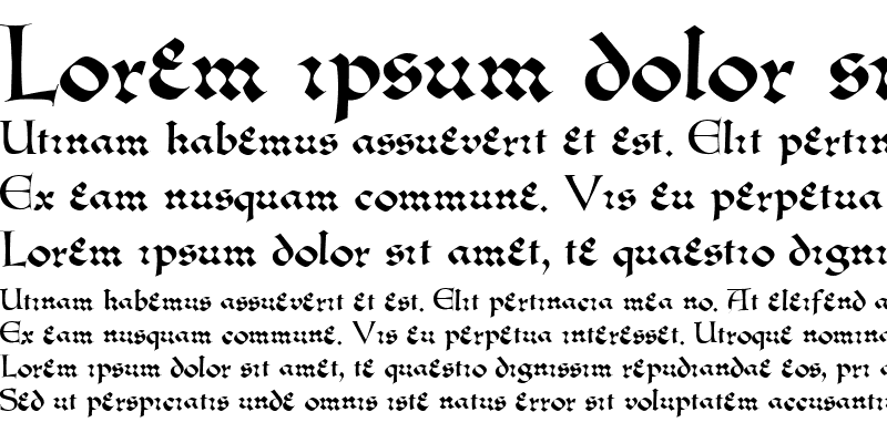 Sample of Lombardic SimpleScript