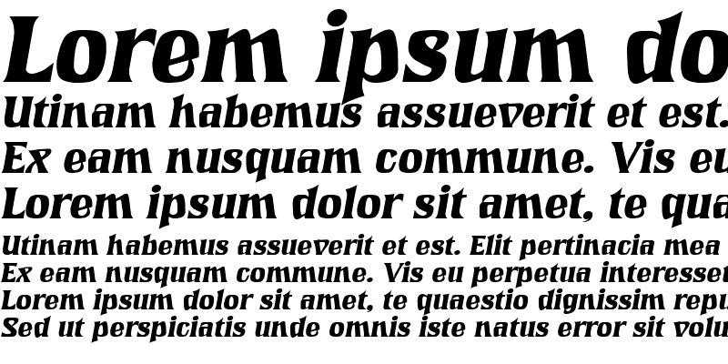 Sample of LookingGlass Italic