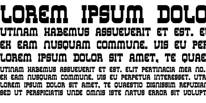 Sample of Los Banditos Serif