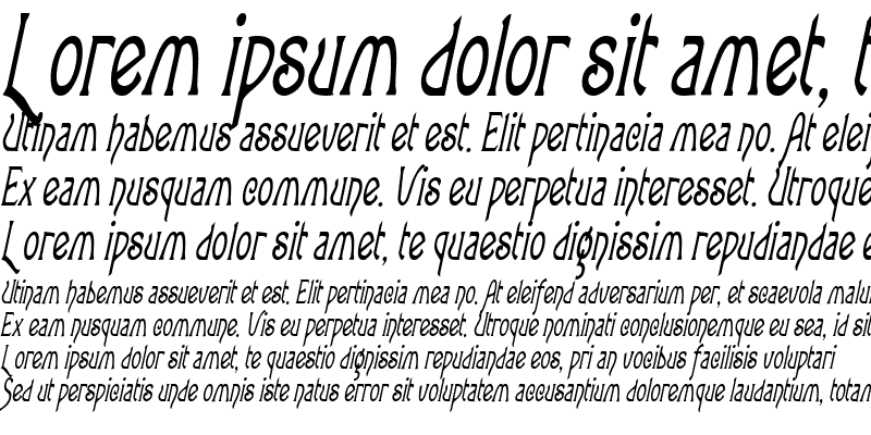 Sample of LoveLettersCondensed Italic