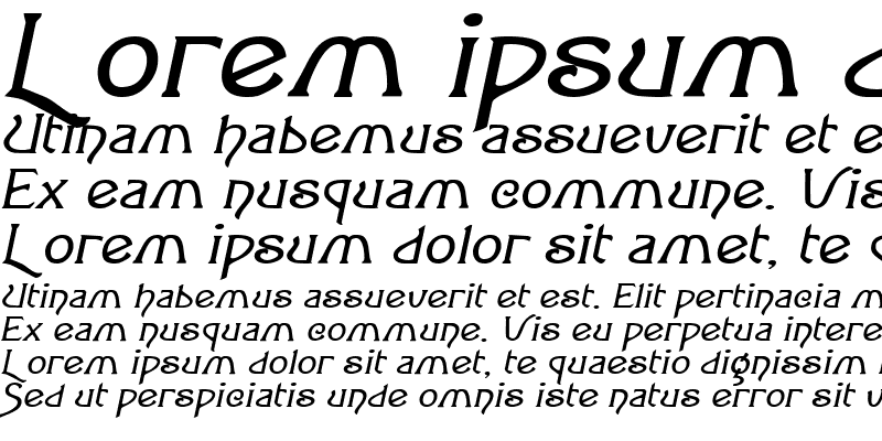 Sample of LoveLettersExtended Italic