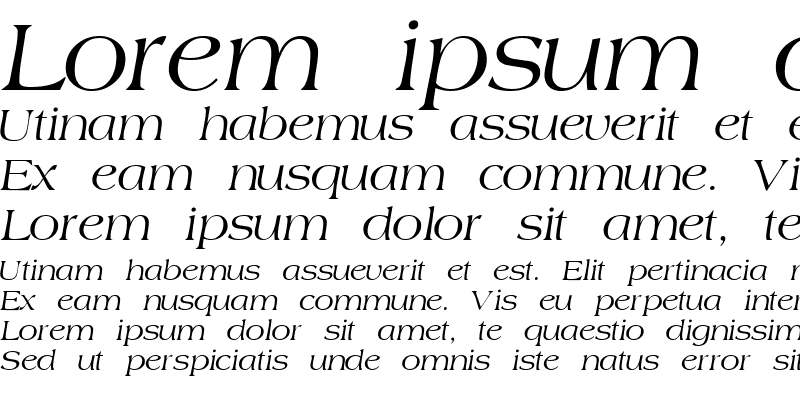 Sample of LowBoat Italic