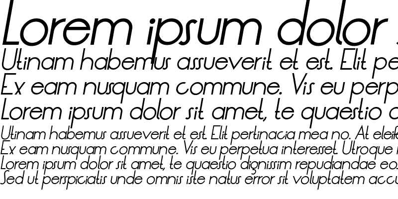 Sample of LT Oksana Italic