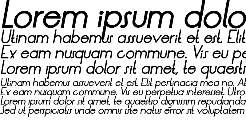 Sample of LT Oksana Medium Italic