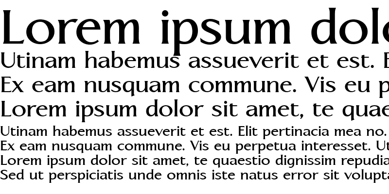 Sample of LTAperto Roman Bold