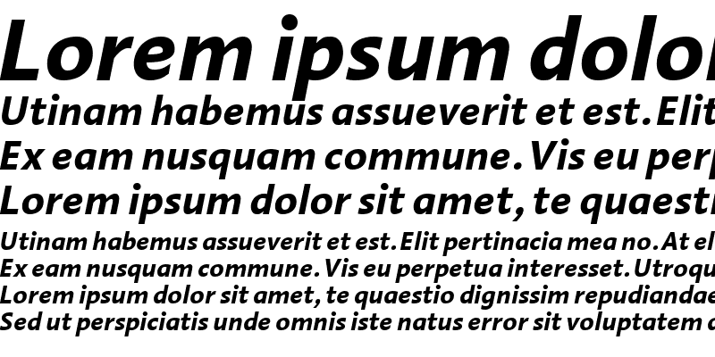 Sample of LTAroma Bold Italic