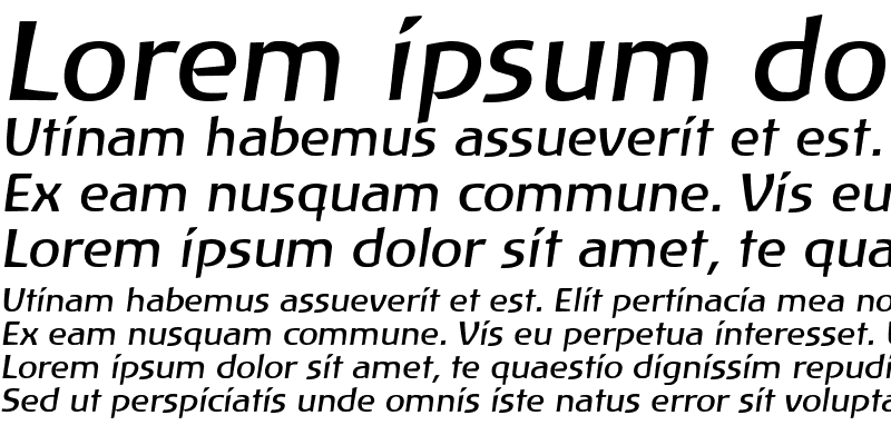Sample of LTAtlantis Italic