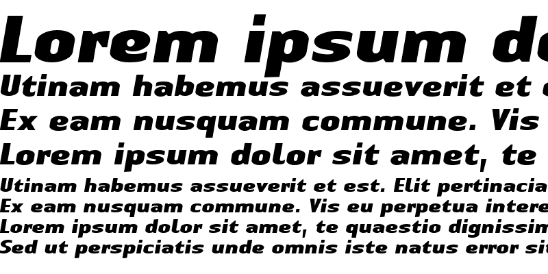 Sample of LTAuthenticSans Medium Bold Italic