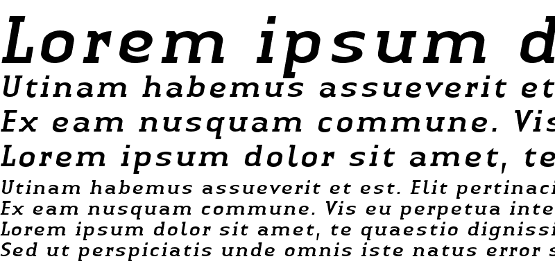 Sample of LTAuthenticSerif Italic