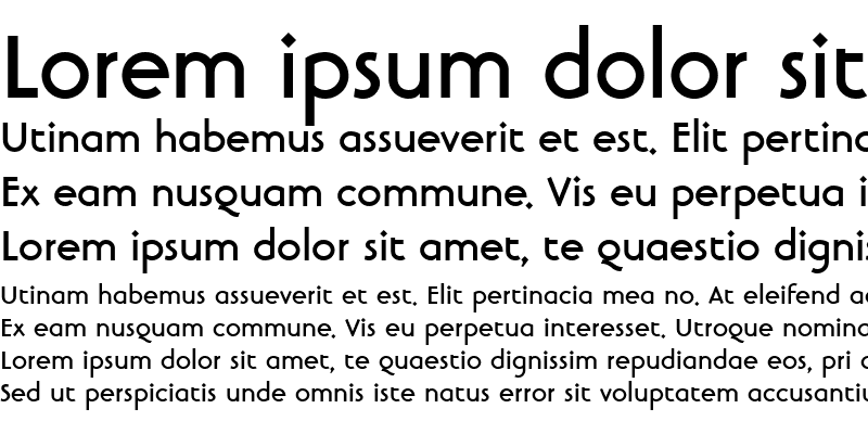 Sample of LTBanjoman Text Roman Bold