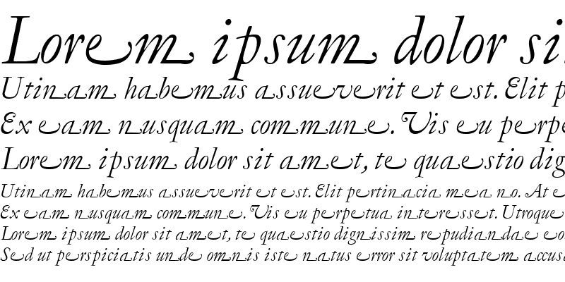 Sample of LTC Garamont Display Italic Sw Italic Swash