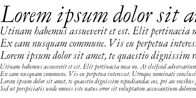 Sample of LTC Garamont Display OT Italic