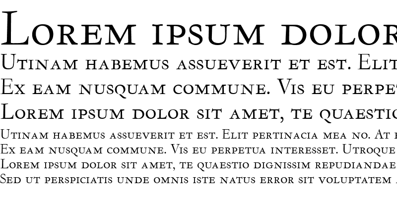 Sample of LTC Garamont Display Smallcaps Smallcaps