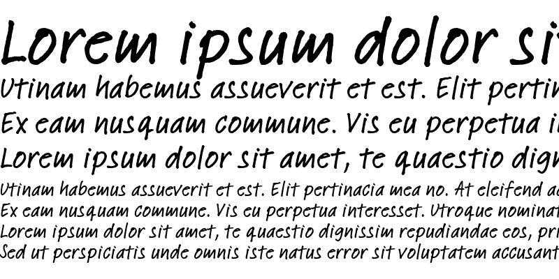 Sample of LTFeltpen Regular Bold