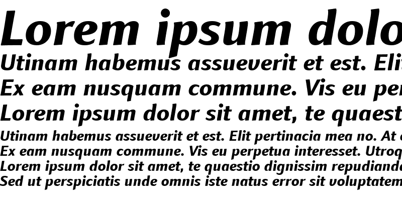 Sample of LTFinnegan Medium Bold Italic